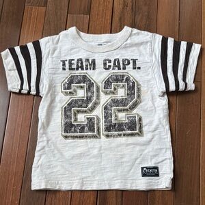 Team Captain Kids Shirt - White and Black